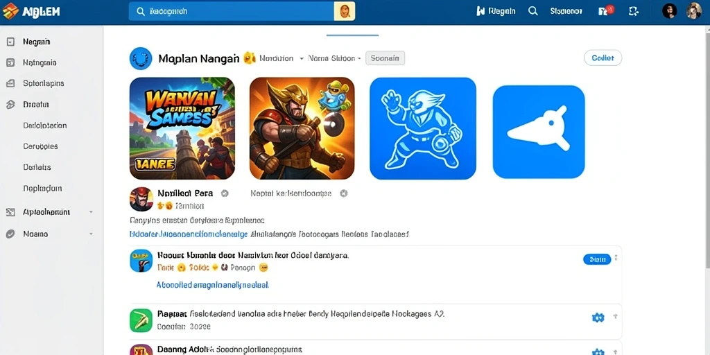 Tangkapan layar dari antarmuka kolaborasi sosial.