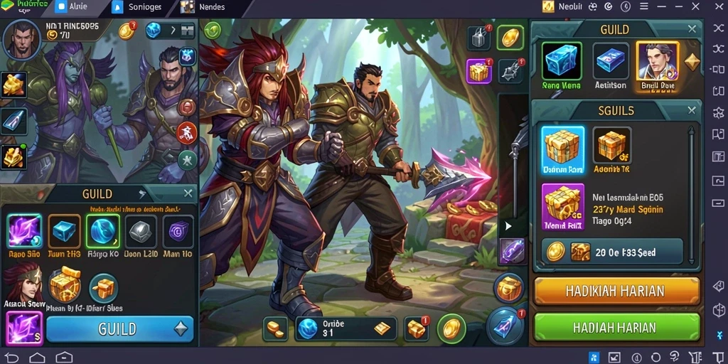 Sistem reward yang menarik dan memotivasi pemain.