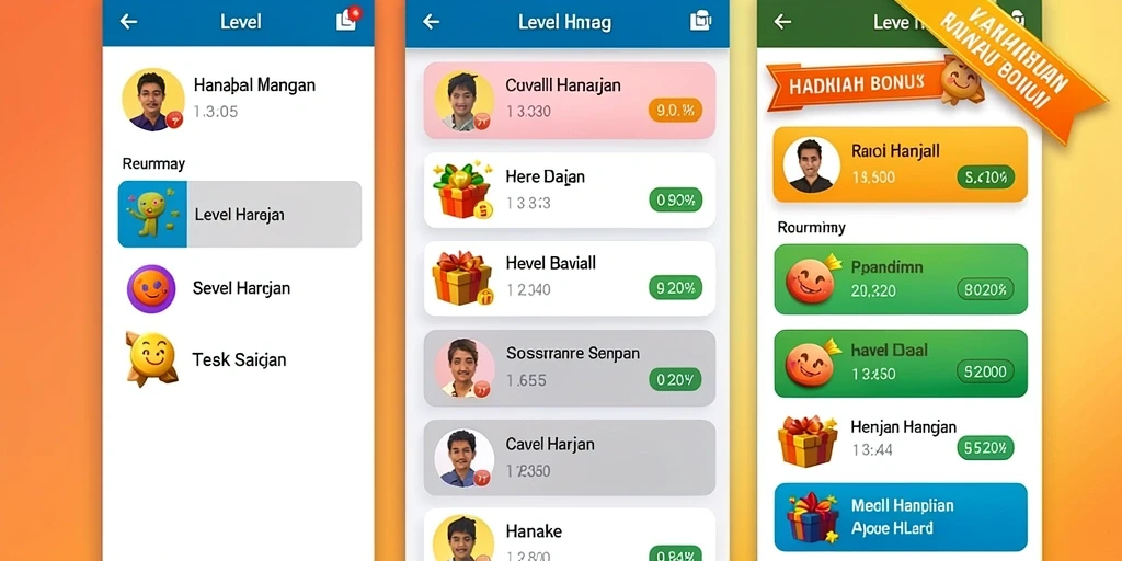 Screenshot menggambarkan level yang penuh tantangan.
