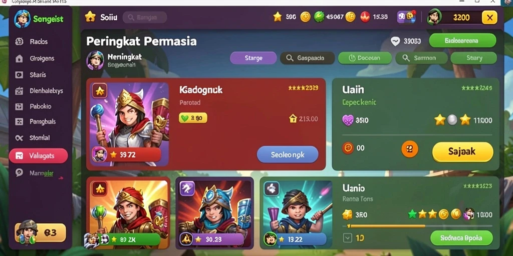Level yang menantang dan menarik.