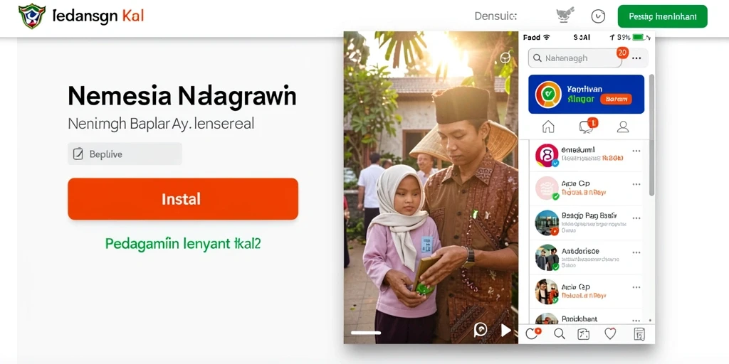Tampilan menu yang mudah dinavigasi dan menarik.